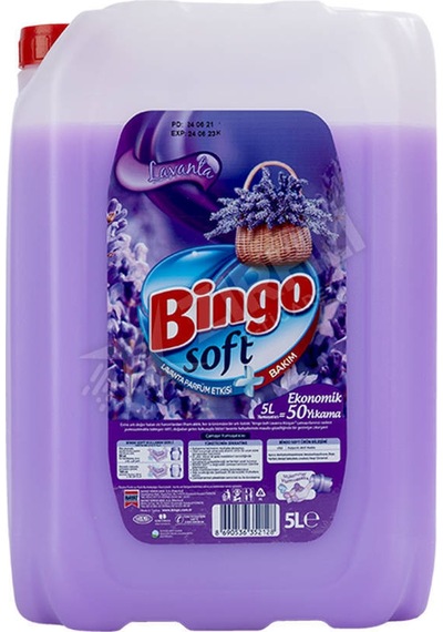 5 Adet Bingo Soft Lavantalı Çamaşır Yumuşatıcı 5 Lt Diğer