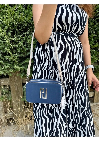 Just Polo Kadın Lacivert Taş Omuz Çantası 6016mh Lacivert - Taş