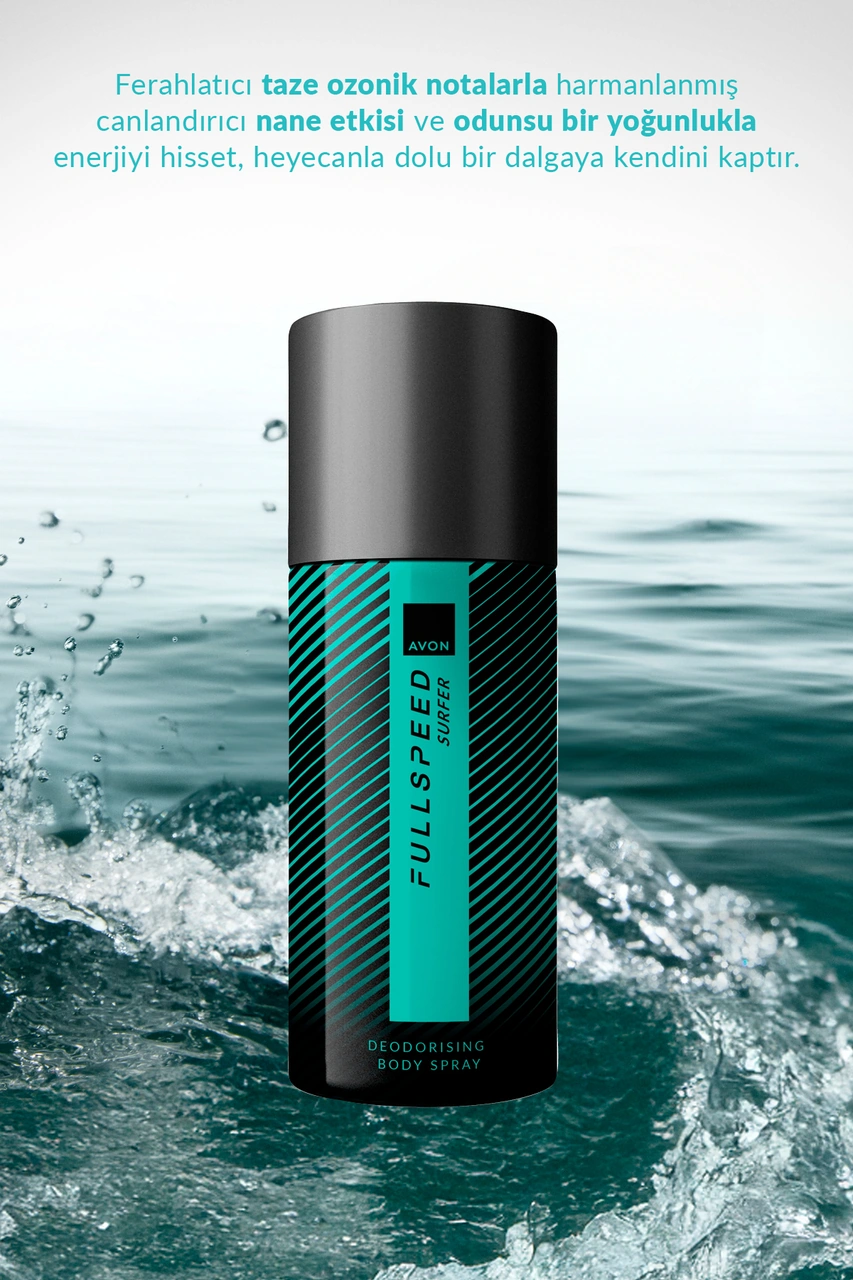 Avon Full Speed Surfer Erkek Sprey Deodorant 150 ML