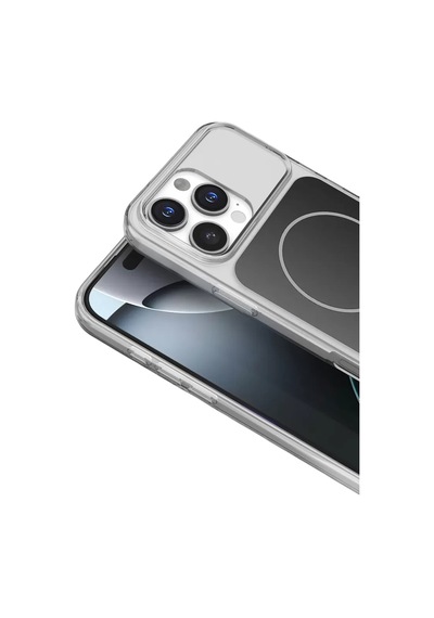 Joko Apple İphone 16 Pro Max Bruma Magsafe Kapak - Siyah Şeffaf