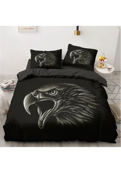 Eagle Tek Kişilik 3 Parça Saten & Pamuk Nevresim Takımı