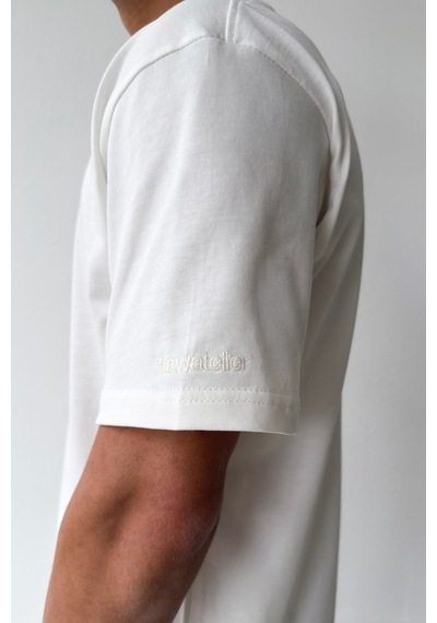 Flaw Atelıer Basic Oversize Fit Ekru Tişört-29500
