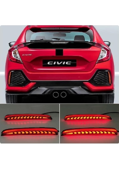 Honda Civic Fc5 Typer Animasyonlu Arka Sis