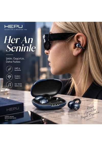 Hp-ab01s Armor Series Bluetooth Kablosuz Kulak İçi Kulaklık Ergonomik Şarj Kutulu Stereo Kulaklık