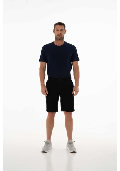 Arma Ar-ma Erkek Şort Baskisiz Basic Fermuar Kapamali Önden İki Cepli Arka İki Cepli Şort Dokuma Kumaş Regular Fit %98 Pamuk %2 Elastan Gabardin Y25505278501 Siyah-s1