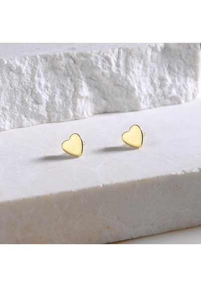 Goldkupe 14 Ayar Altın Kalp Küpe 0,71 Gr-638