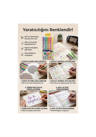 Neon Jely 6 Lı Jel Kalem 1 Paket Pensan 6 Renk 1.0 Mm Neon Tükenmez Kalem Renkli İşaretleme Yazı Kalemi