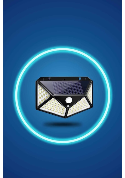 Bahçe Lambası Bahçe Aydınlatma Sensörlü Suya Dayanıklı 100 Led