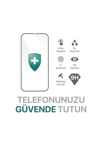 Apple iPhone Uyumlu 14 Için Ekstra Güçlü Tam Koruma Sağlayan Lazer Kesim Premium Ekran Koruyucu