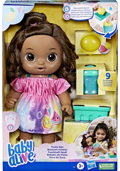 Baby Alive  Bebeğimle Eğlenceli Yudumlar Esmer F7357