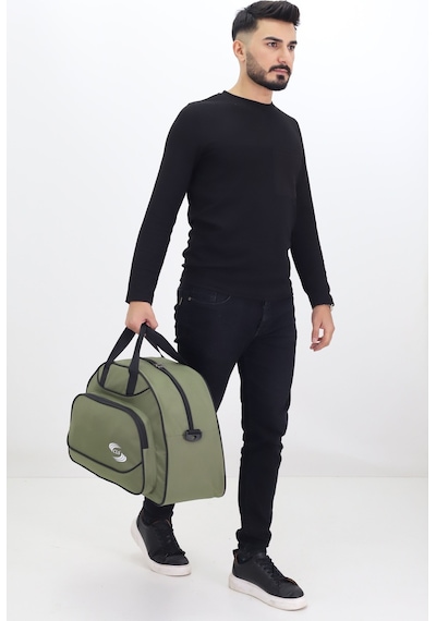 Probag Haki Spor Ve Seyahat Çantası Ayakkabı Bölmeli, Su Geçirmez, Omuz Askılı Antrenman Çantası Haki