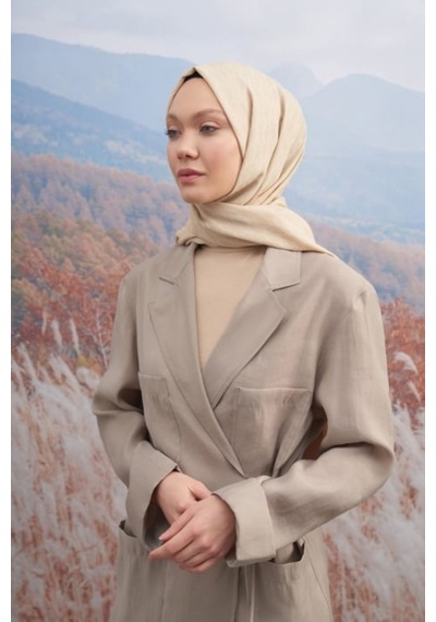 Armanda 70 X 190 Cotton Monogram Desen Şal - Ar 3098 03046 - 70 X 190 / Gümüş