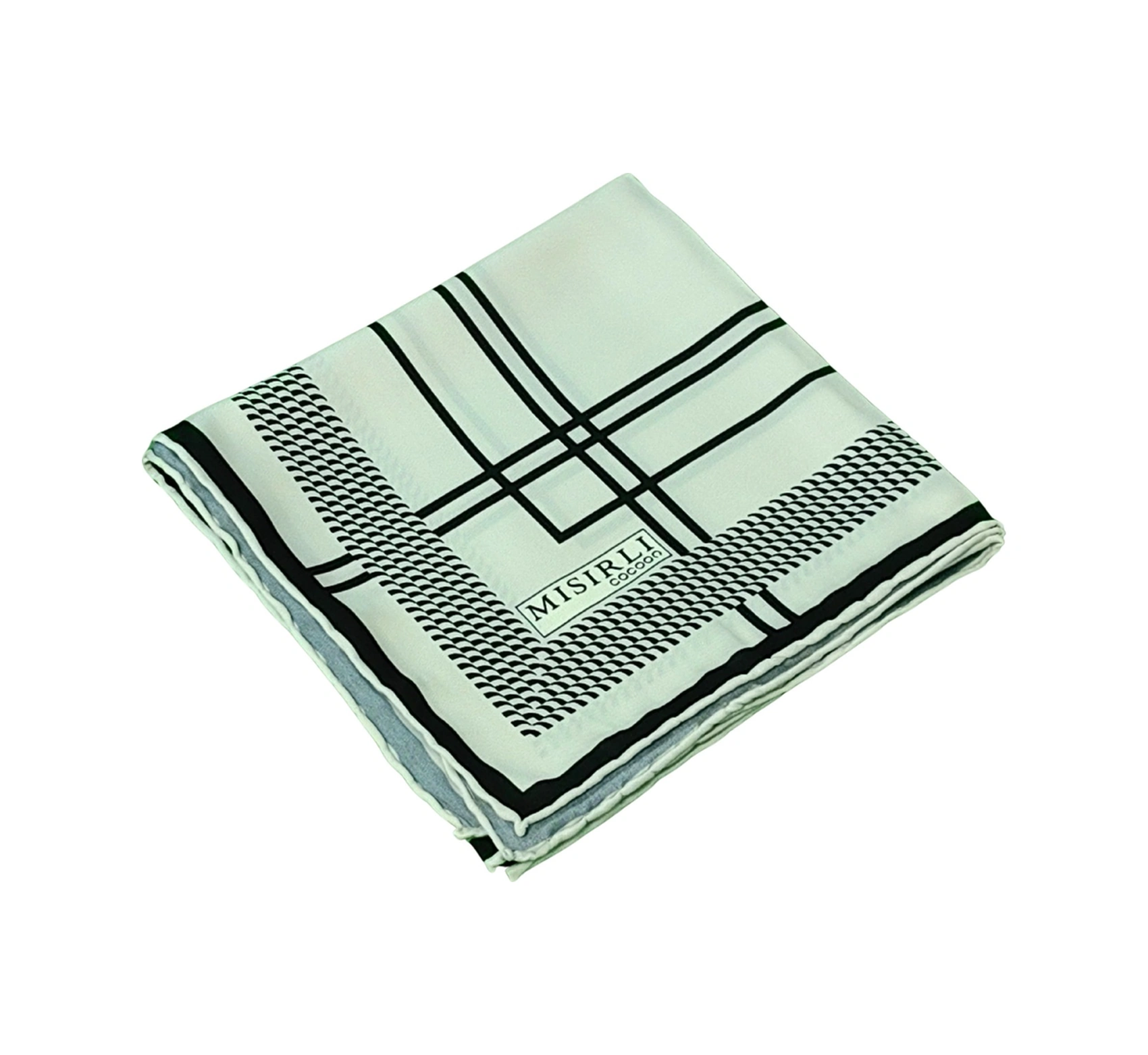 Mim Eşarp Mısırlı Eşarpları Cocoon Twill Eşarp Beyaz