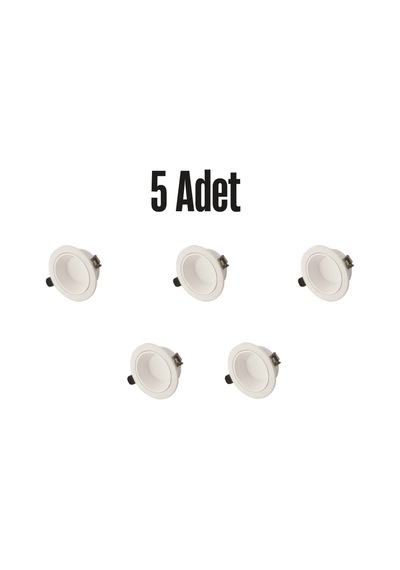 Ct-5260 Başak 8w Spot 5 Adet Beyaz - Günışığı - Sarı Işık