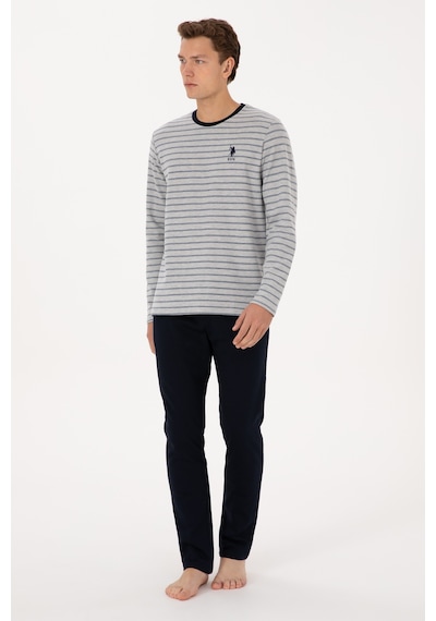 U.s. Polo Assn. Erkek Lacivert Pijama Takım 50318604-vr033 Lacivert