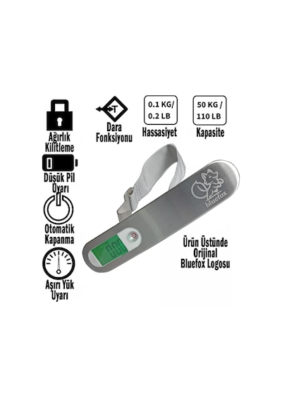 Dijital Bagaj Tartısı - 50kg/110lb Kapasiteli, Dara Fonksiyonlu, Arkadan Aydınlatmalı Lcd Ekran, Çoklu Ağırlık Birimi Seçenekleri, Taşınabilir & Ergonomik Tasarım Belirtilmemiş Dijital Bagaj Tartısı - 50kg/110lb Kapasiteli, Dara Fonksiyonlu, Arkadan Aydınlatmalı Lcd Ekran, Çoklu Ağırlık Birimi Seçenekleri, Taşınabilir & Ergonomik Tasarım Belirtilmemiş