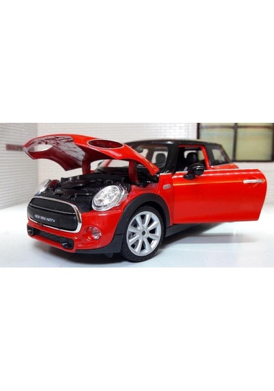 Welly New Mini Hatch Kırmızı-siyah 1/24 Model Araba