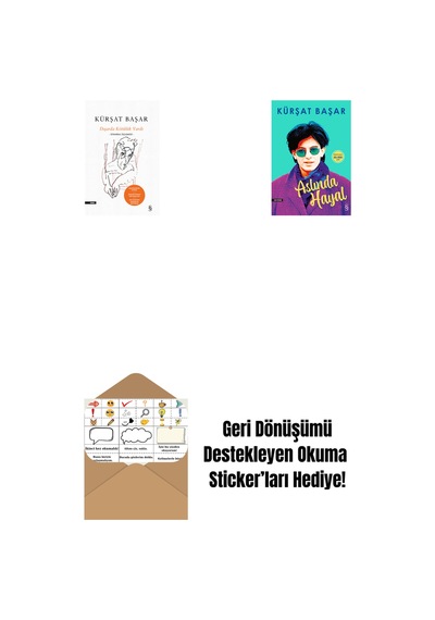 Dışarda Kötülük Vardı Ciltli + Aslında Hayal + Okuma Sticker'ları