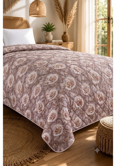 Tek Kişilik - 5d Premium Yatak Örtüsü- Hafif Ve Zarif - Mevsimlik- 160 X 220 Cm 5d16 5d16