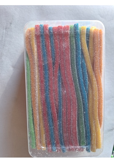 Jellopy Licorice Borucuk Ekşi Şeker Dolgulu Mix Çubuk Jelibon 160 Adet