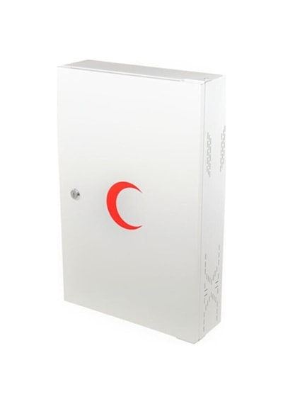 Akşan Metal Kilitli Kapaklı İlk Yardım Ecza Dolabı Beyaz Kod : 41 Beyaz