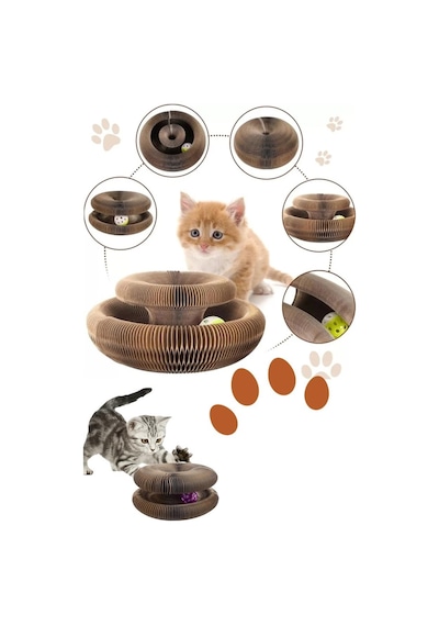 Kedi Tırmalama Oyuncağı Sihirli Çıngıraklı Tırmalama Panosu