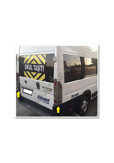 Markadan Fiat Ducato Krom Stop Çerçevesi 2006-2014 2 Parça Abs Kr