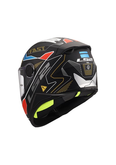 Ls2 Kid Zero Çocuk Kaskı Gri - Kırmızı