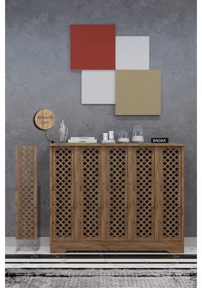 Dekoratif Petek Dolabı Kalorifer Peteği Kapatma Ünitesi Modern Tasarım İç Ölçü 96 Cm Dış Ölçü 100 Cm Petek 96 Çam D7 Dekoratif Petek Dolabı Kalorifer Peteği Kapatma Ünitesi Modern Tasarım İç Ölçü 96 Cm Dış Ölçü 100 Cm Petek 96 Çam D7