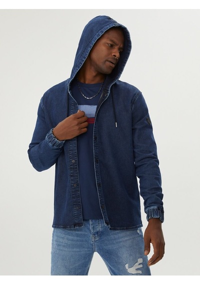 LOFT Regular Fit Erkek Gömlek U.kol Lf2029479 Q1.v1 Denim LOFT Regular Fit Erkek Gömlek U.kol Lf2029479 Q1.v1 Denim