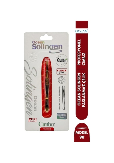 Ocean Solingen Cımbız Siyah-gold İnce Ağız Asu-98