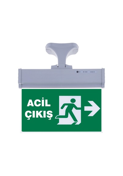 Sg071-s3 Çift Yönlü Acil Yönlendirme Armatürü Askı Aparatlı Acil Çıkış Sağ-sol Beyaz