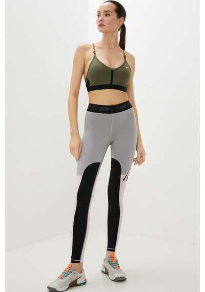 Nike Dri Fit Indy V Neck Light Support Womens Bra Khaki Kadın Sporcu Sütyeni Haki Haki