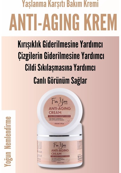 Kırışıklık Ve Yaşlanma Karşıtı Sıkılaştırıcı Etkili Anti-aging Cilt Bakım Kremi 50 Ml