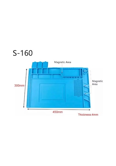 S160 Isıya Dayanıklı Silikon Ped Mıknatıslı Tamir Pedi 45X30Cm (468769718)