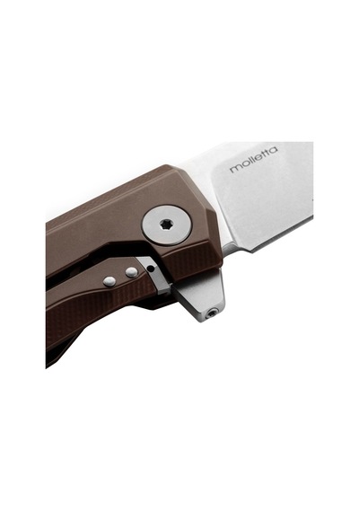 Lionsteel Mt01a Es Myto M390 Blade Aluminium Earth Brown/stone Washed Kamp Çakı Kahverengi