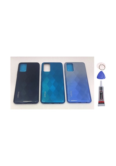 İnfinix Note 8i Mavi Arka Kapak Batarya Kapağı Pil Kapağı Yapışkan Ve Sökme Aparatıyla Beraber Full Set Mavi
