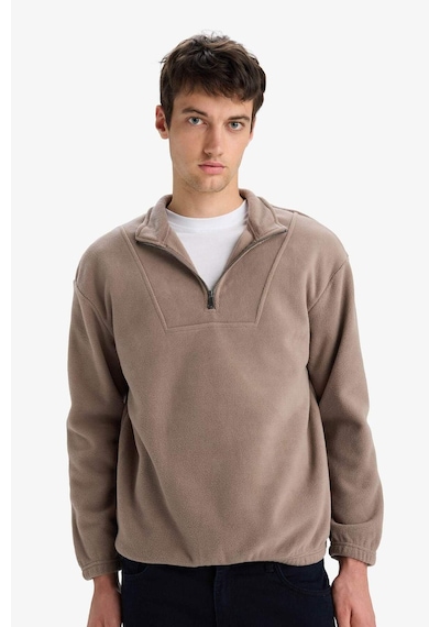 Defacto Boxy Fit Dik Yaka Baskılı Polar Sweatshirt E8632ax25wnbn571 Kahve Defacto Boxy Fit Dik Yaka Baskılı Polar Sweatshirt E8632ax25wnbn571 Kahve