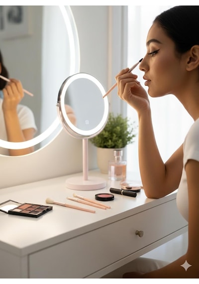 Brush Luxe Collection 6 Parça Profesyonel Makyaj Fırça Seti, Ultra Yumuşak Doğal Kıllı Sentetik, Allık, Far, Kapatıcı, Eyeliner Ve Kaş Şekillendirici