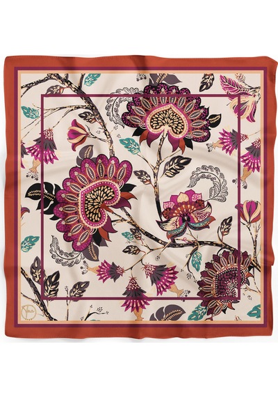 Jacobean Rüyası Desen Bandana/fular Çok Renkli