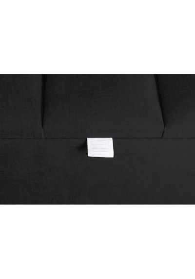 Vetra Mini Royal Siyah Kumaş Sandıklı Dekoratif Puf&bench-dilimli Model-gümüş Ayak-modern Puf
