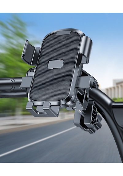Bisiklet Scooter Atv Poşet Askılıklı Otomatik Tuşlu Motorsiklet Gidon Bağlantılı Telefon Tutucu