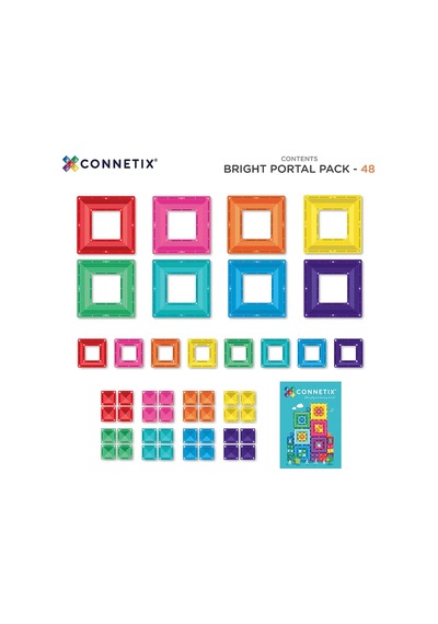 Connetix Bright Portal Pack Manyetik Bloklar - 48 Parça