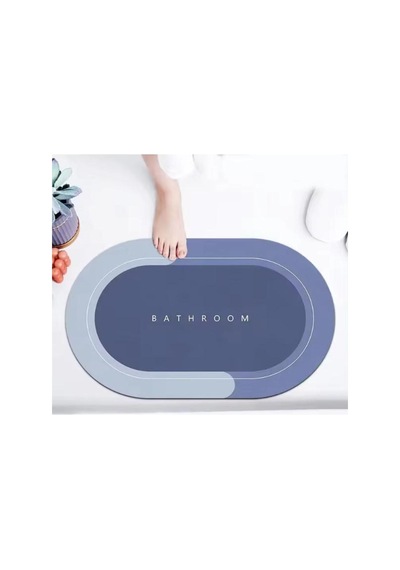 Buççin Online Mağaza Sihirli A+kalite Uzun Ömürlü Su Emici 3,5 Mm 40x60 Bathroom Banyo Aksesuarı Oval Paspas Orta 6 - 12 Çok Renkli