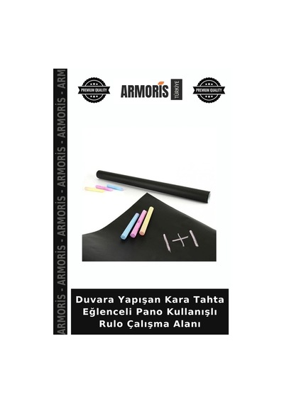 Duvara Yapışan Kara Tahta Eğlenceli Pano Kullanışlı Rulo Çalışma Alanı Çok Renkli