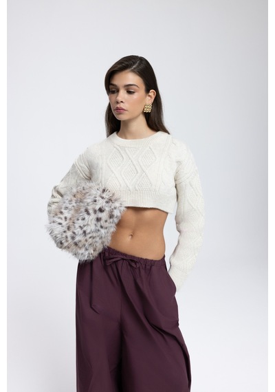 Mai Collection Mai Studios Co. Mohan Bej Crop Kazak Bej