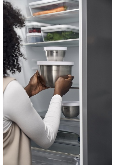 Zwıllıng Fresh & Save Bowls Vakumlu Saklama Kabı, M, 18 Santimetr Metalik Gri
