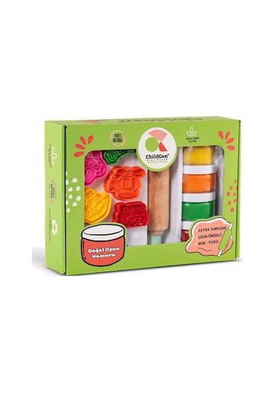 Childgen Doğal Oyun Hamuru Premium Set Taşıtlar