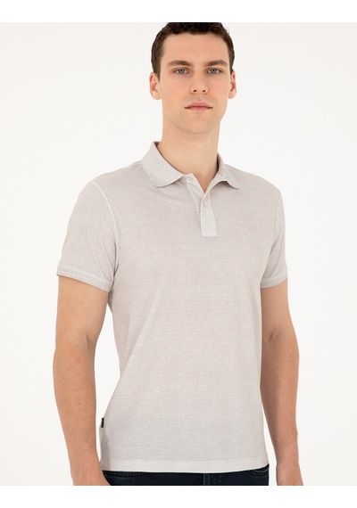 Pierre Cardin Erkek Bej Tişört 50288926-vr011 Bej