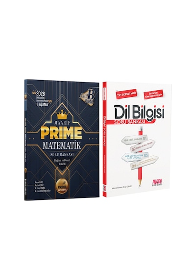 Aktif Öğrenme Tyt Maarif Prime Matematik Ve Akm Dil Bilgisi Soru Bankası Seti 2 Kitap